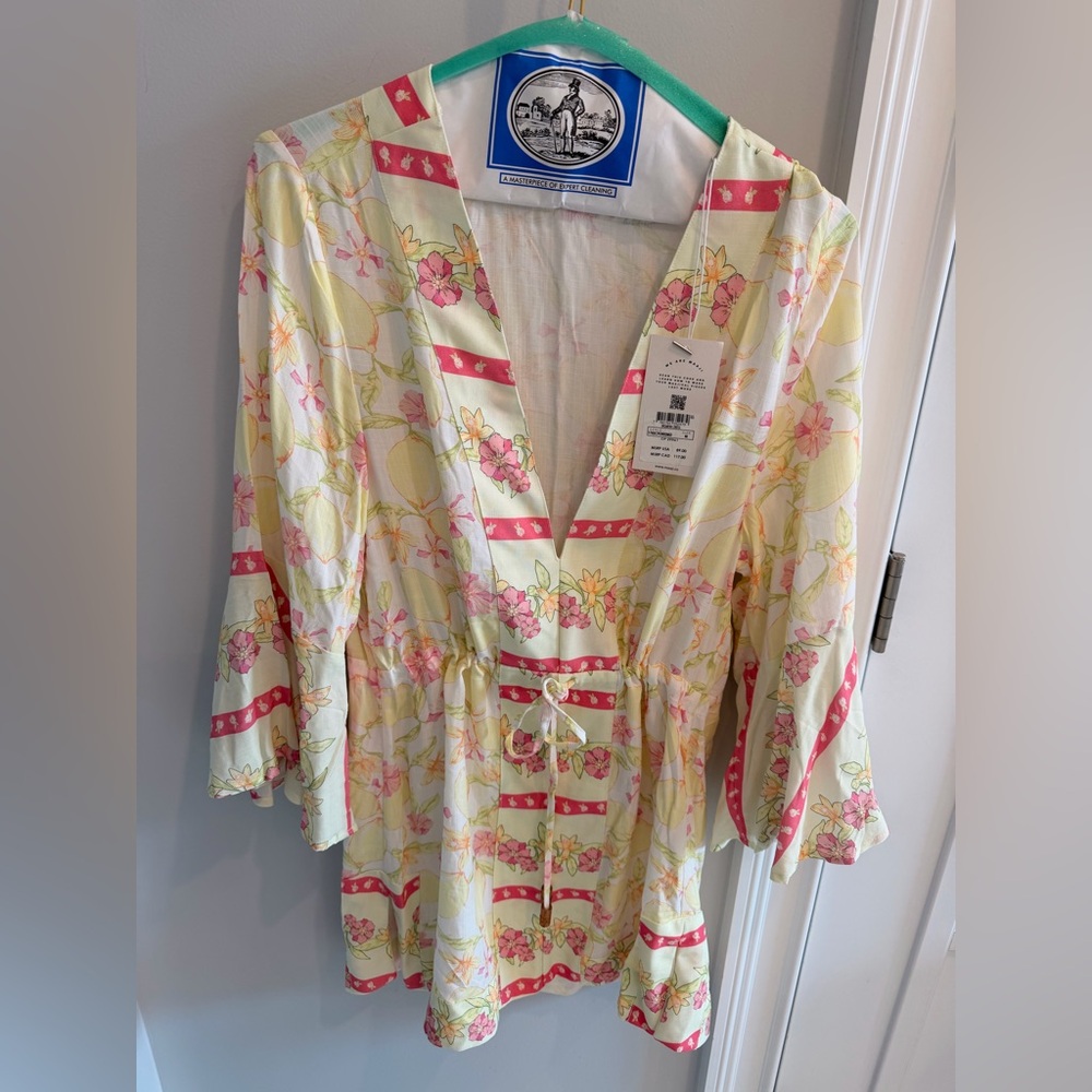 Maaji Lemonade Joy Kaftan Dress from Anthropologie, Size Med, NWT - Picture 3 of 7